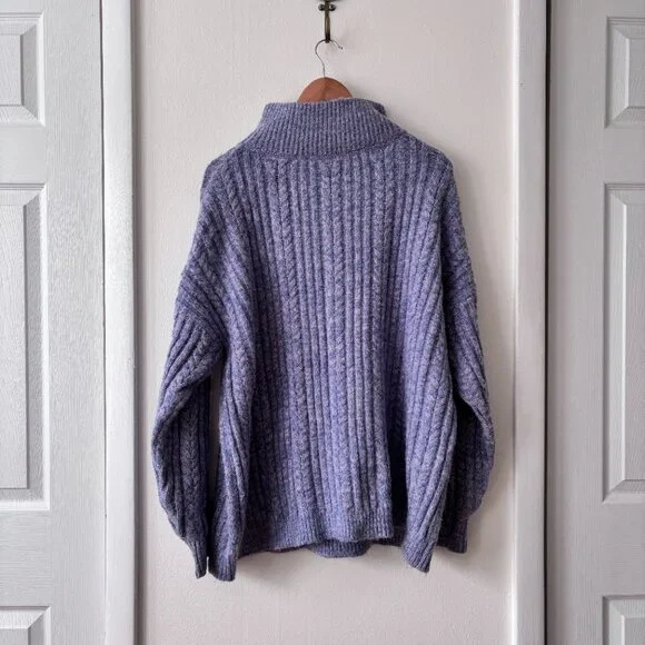 Sundance Sycamore Quarter Zip Cable Knit Sweater - Picture 3 of 4